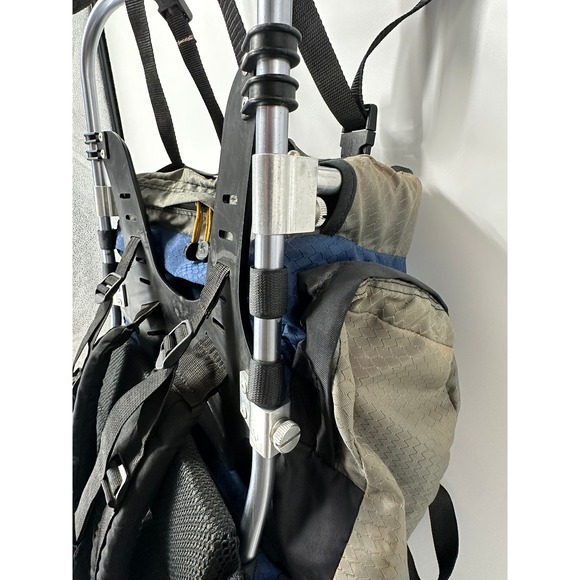 adjusting jansport external frame backpack Jansport Blue Hiking Backpack Internal External Frame‎ Adjustable Straps  Support